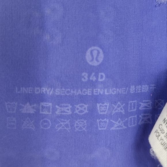 Lululemon Run Times High Support Run Sports Bra in Charged Indigo Purple 34D - Picture 13 of 15